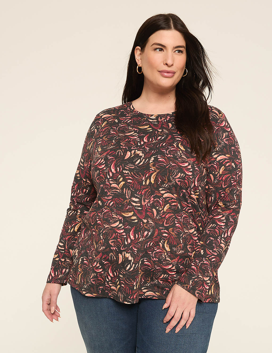 Long-Sleeve Layering Tee Product Image 1