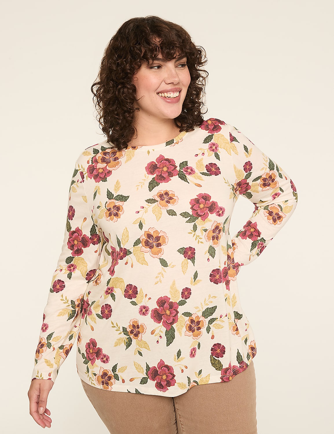 Long-Sleeve Layering Tee Product Image 1