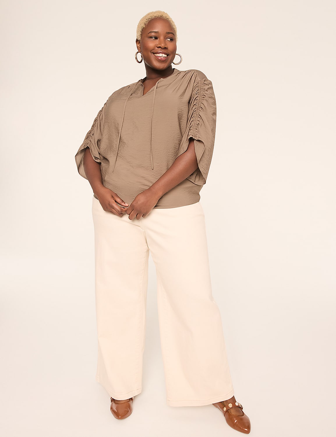 Tighter Tummy Fit High-Rise Wide Leg Jean Product Image 3