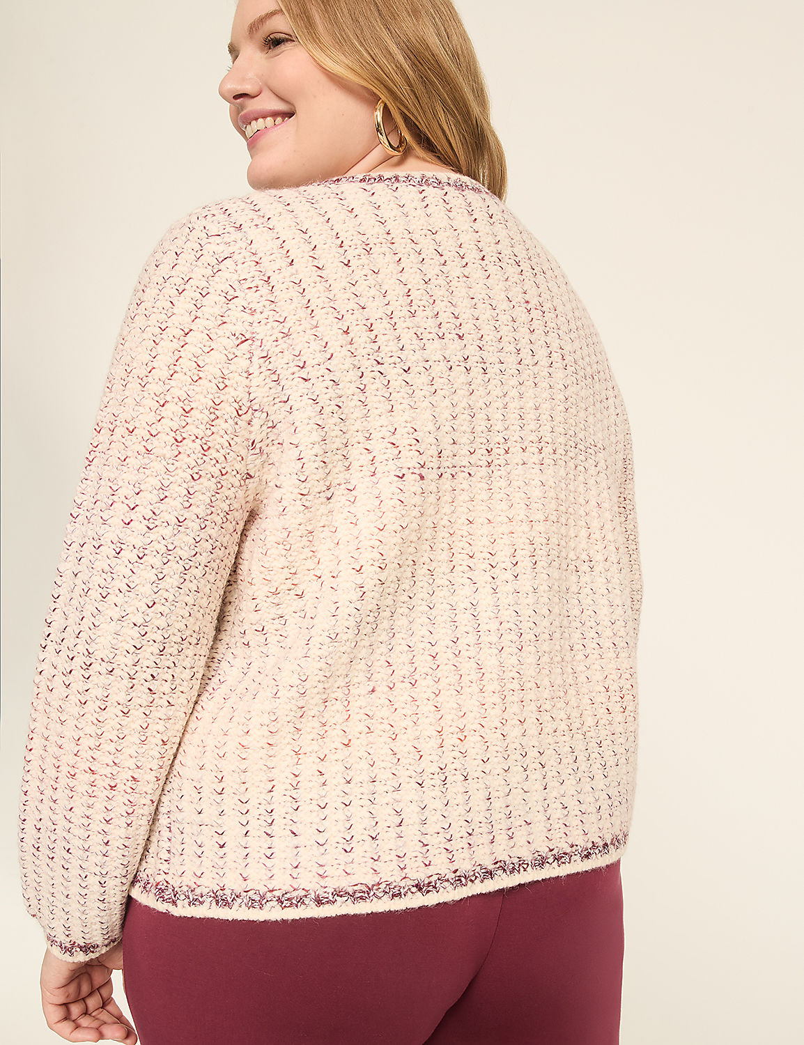 Textured Button-Front Cardigan Product Image 2