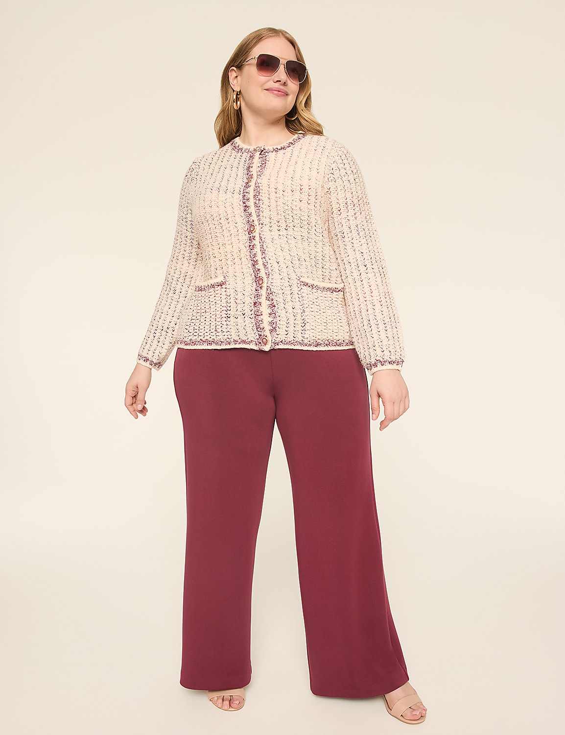 Textured Button-Front Cardigan Product Image 3