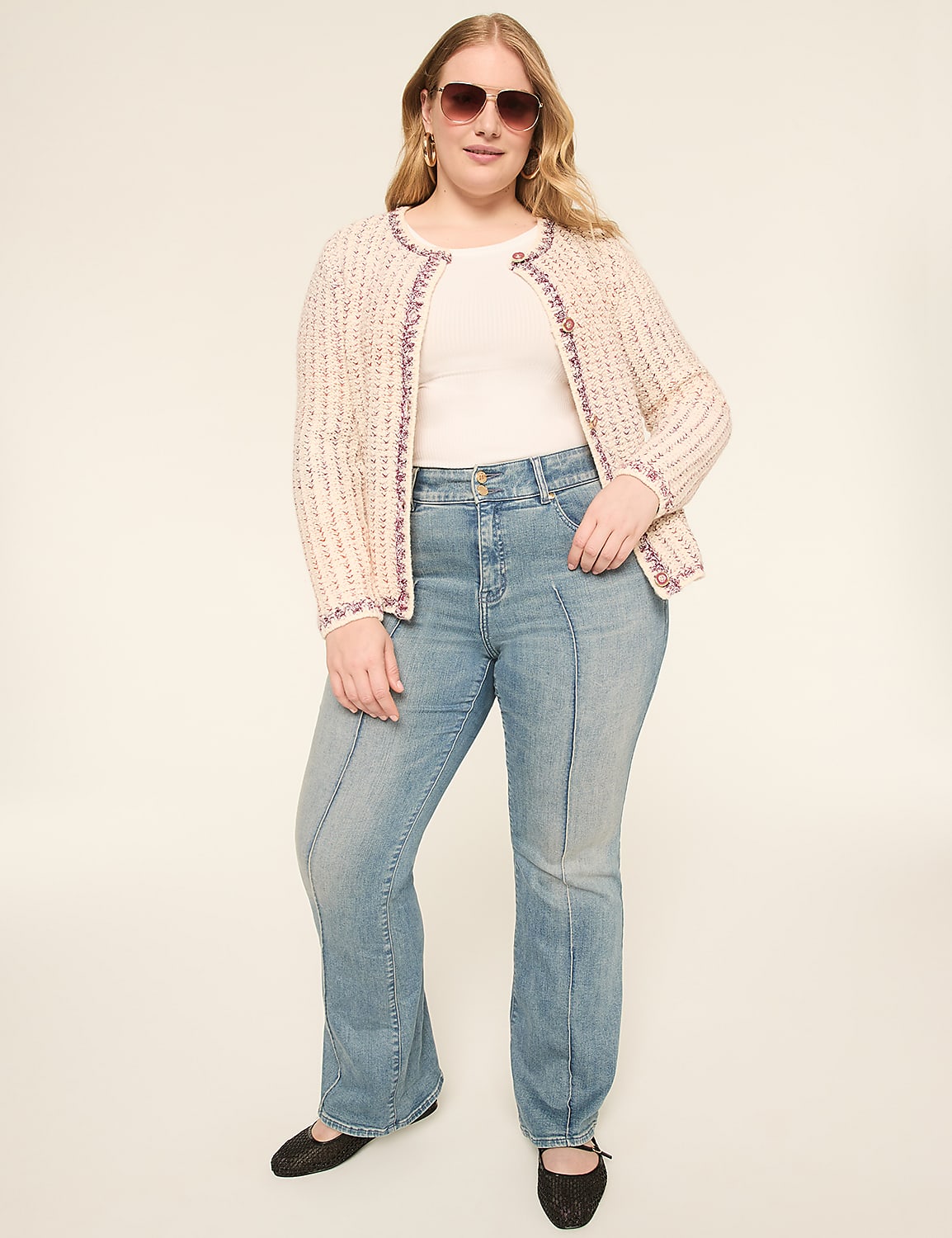 Textured Button-Front Cardigan Product Image 4