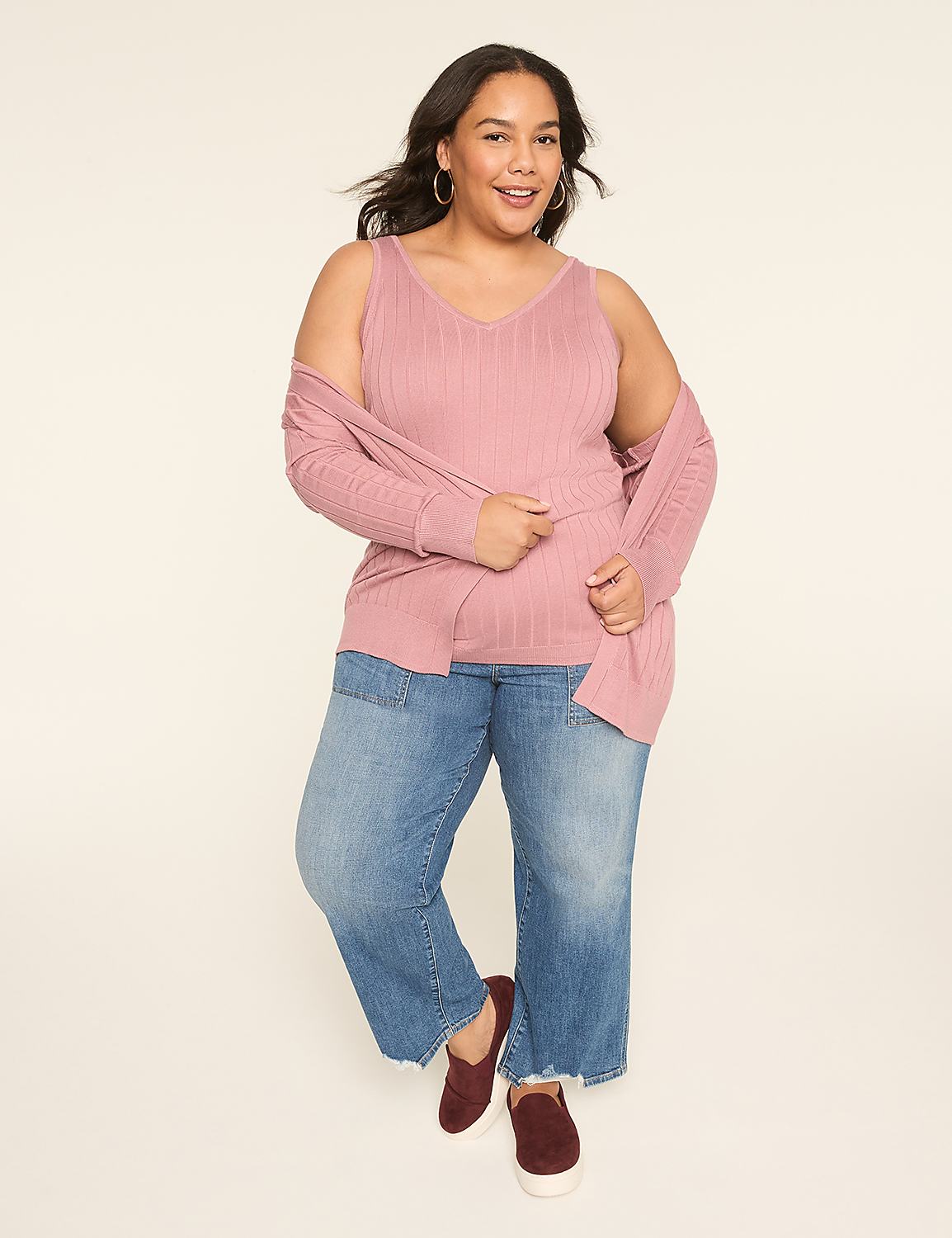 Rib Sweater Tank Product Image 3