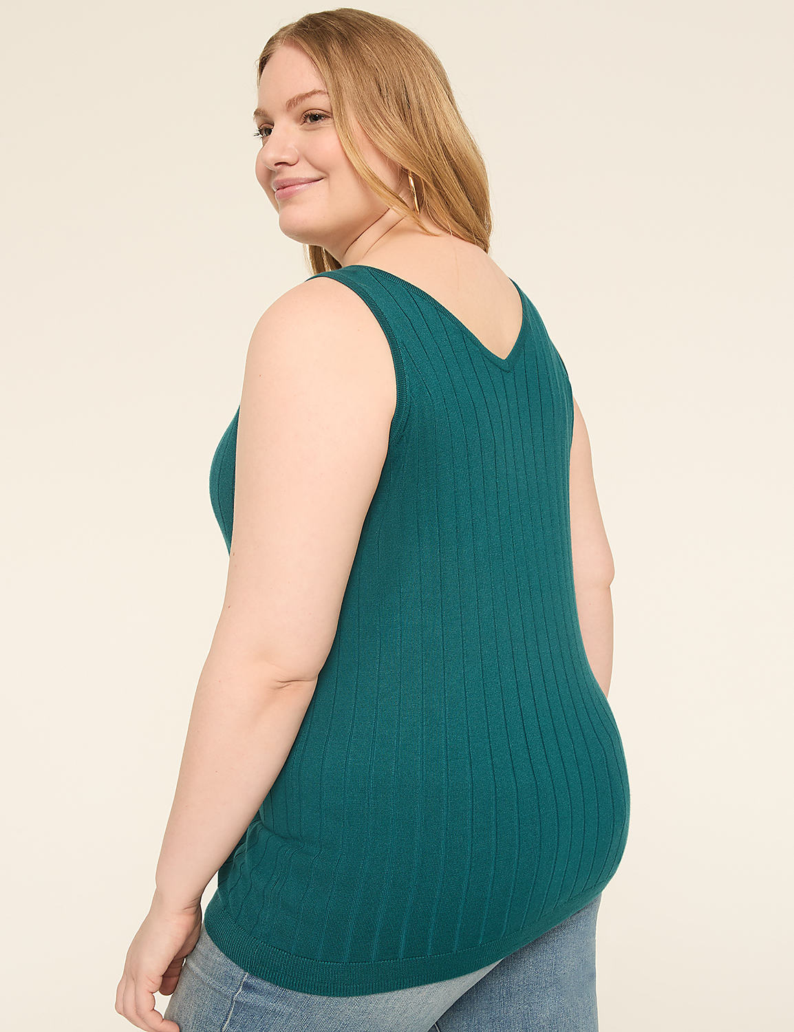 Rib Sweater Tank Product Image 2