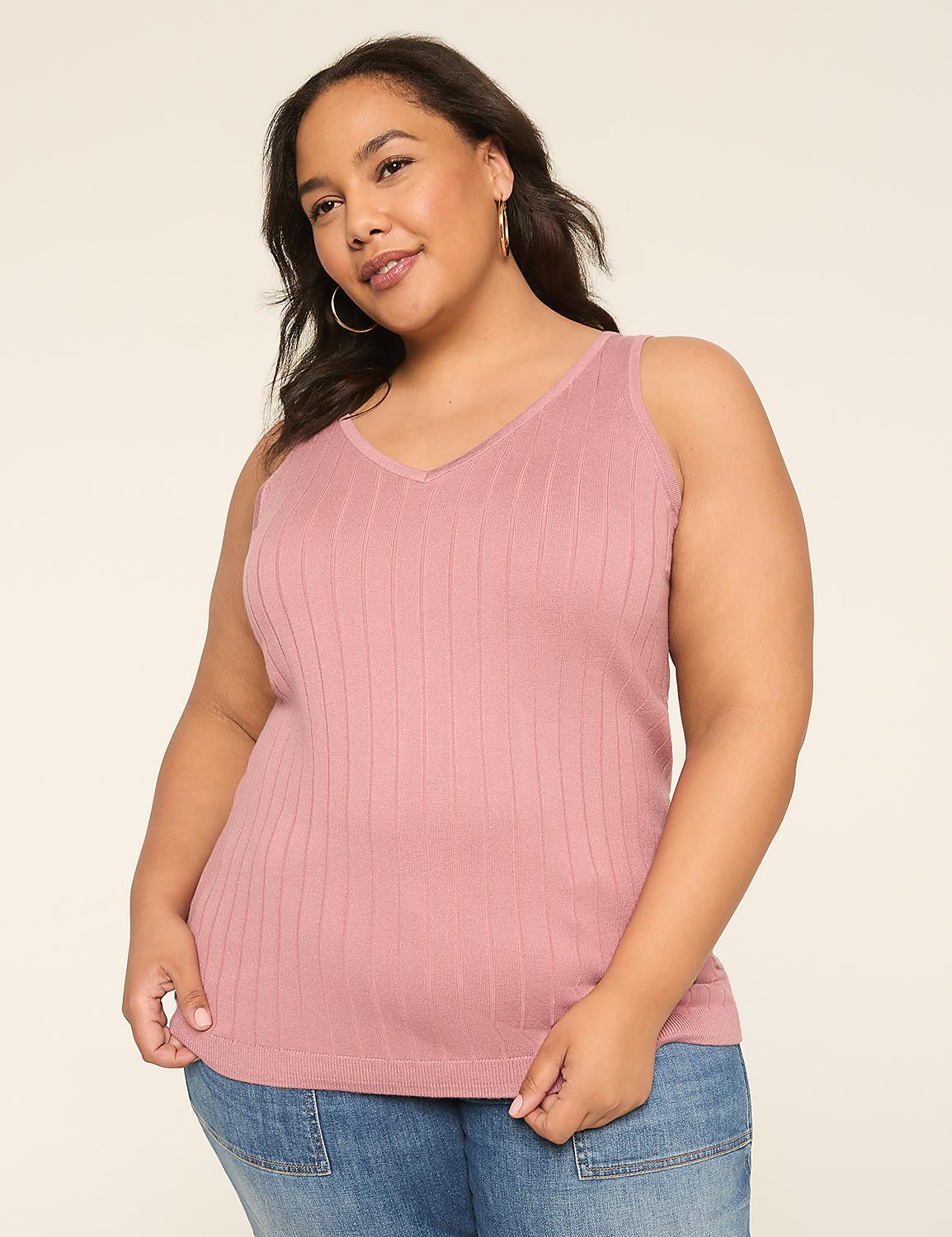 Rib Sweater Tank Product Image 1