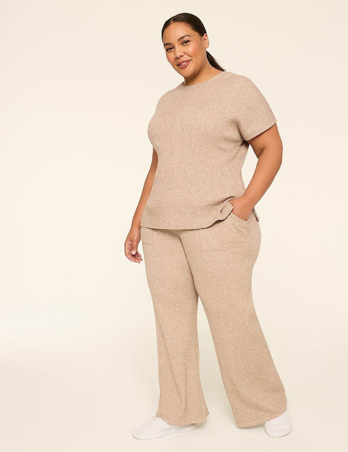 LIVI Sweater Wide Leg Pant Product Image 3