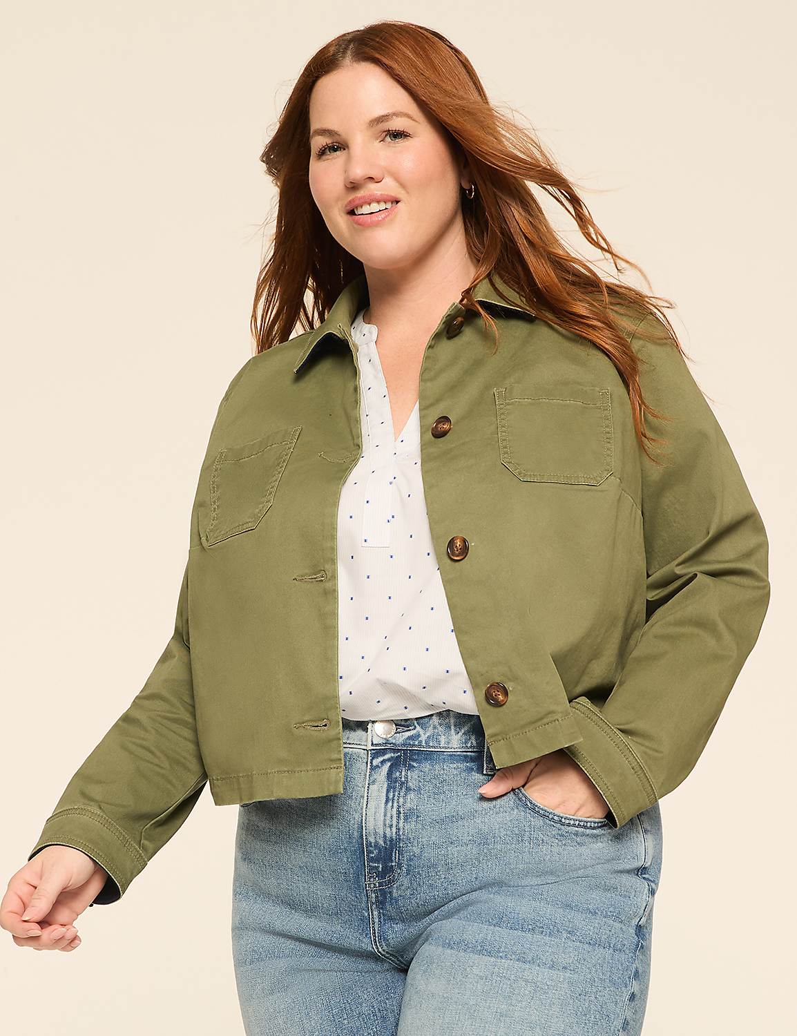 Sanded Twill Short Jacket Product Image 1