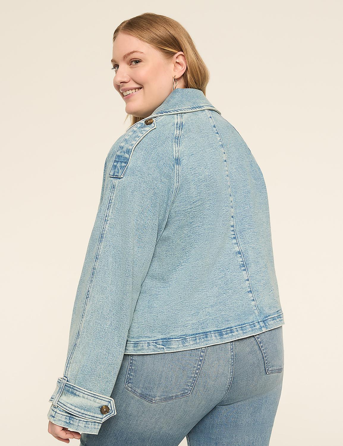 Cropped Denim Trench Product Image 2