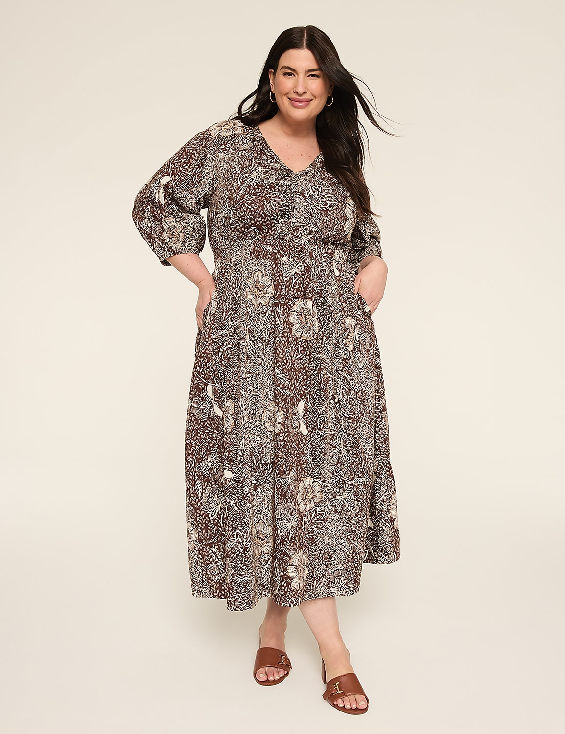 maxi dress with 3 4 sleeves plus size Amazon.com: SOMTHRON Women's Plus Size 3/4 Sleeve Wrap V Neck Maxi Dress  High Waist Flowy A-Line Formal Evening Party Long Dress BL-L Black :  Clothing, Shoes & Jewelry
