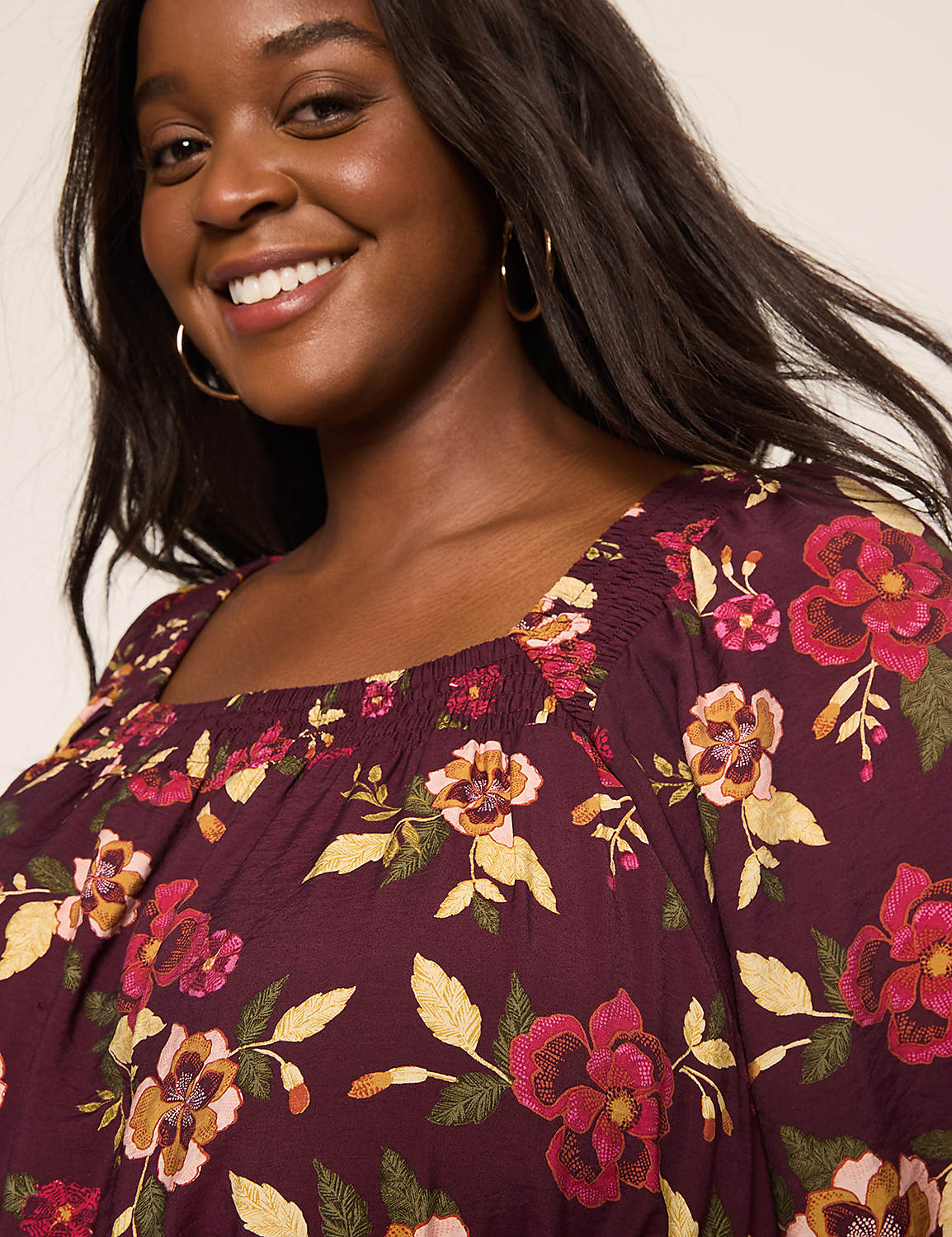Smocked Square-Neck Dress Product Image 3