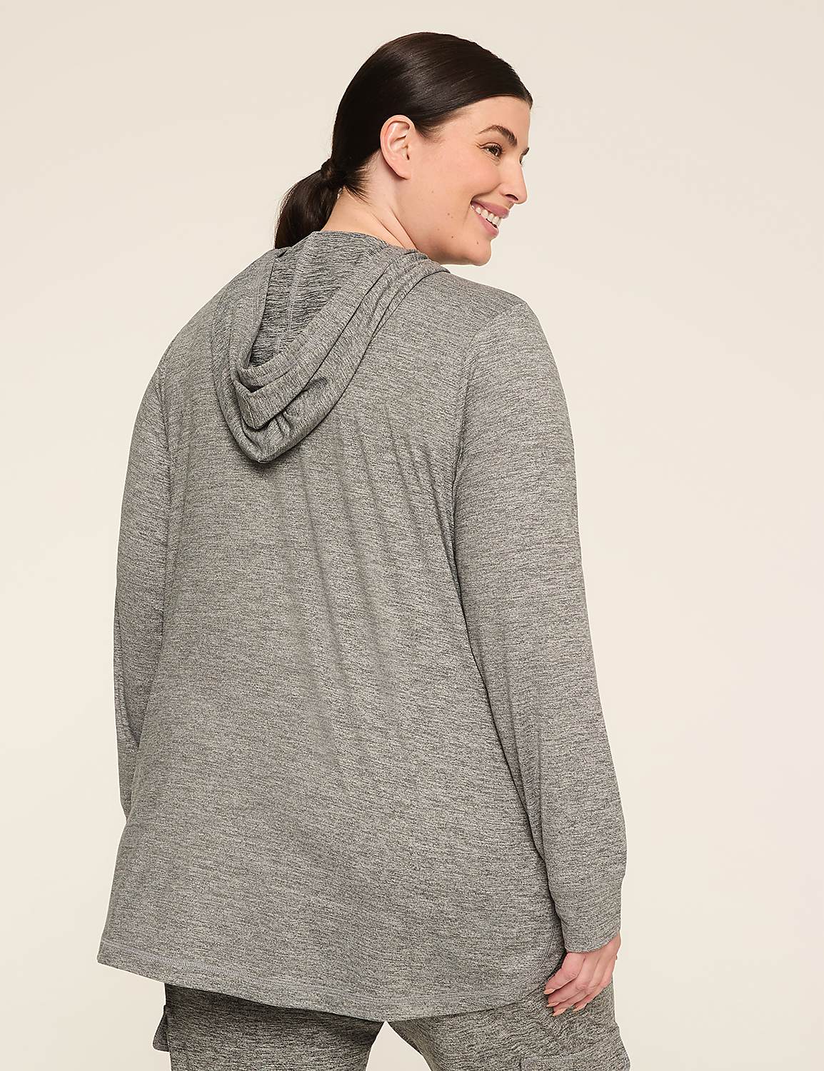 LIVI Soft Marl Long-Sleeve Hoodie Product Image 2