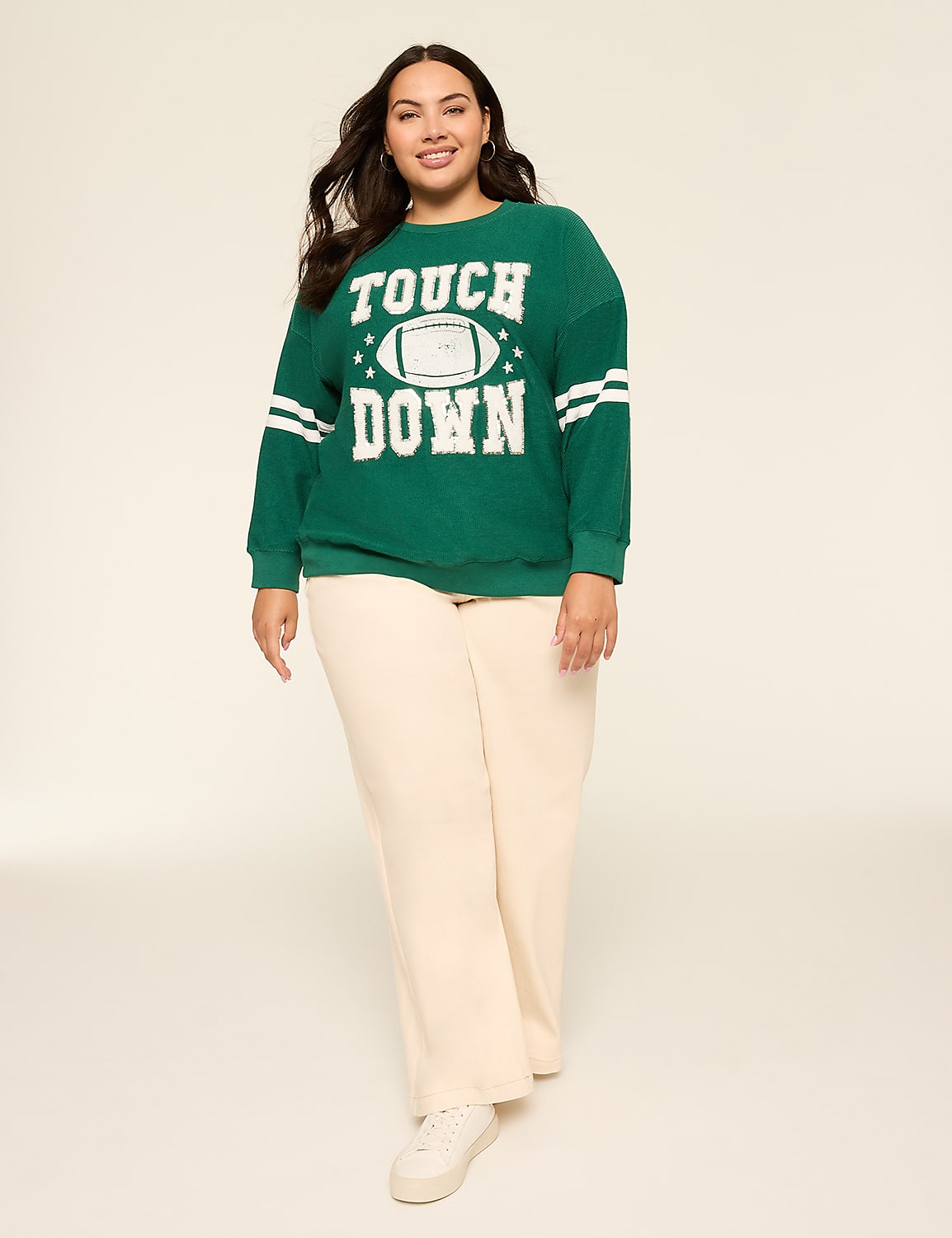 Sequin & Chenille Touchdown Graphic Sweatshirt Product Image 3