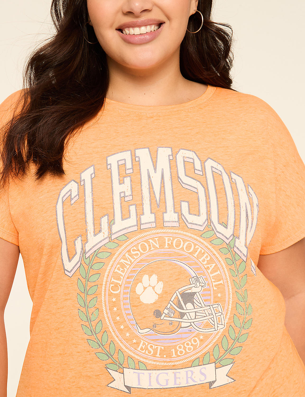 Dolman-Sleeve Clemson Graphic Tee Product Image 4
