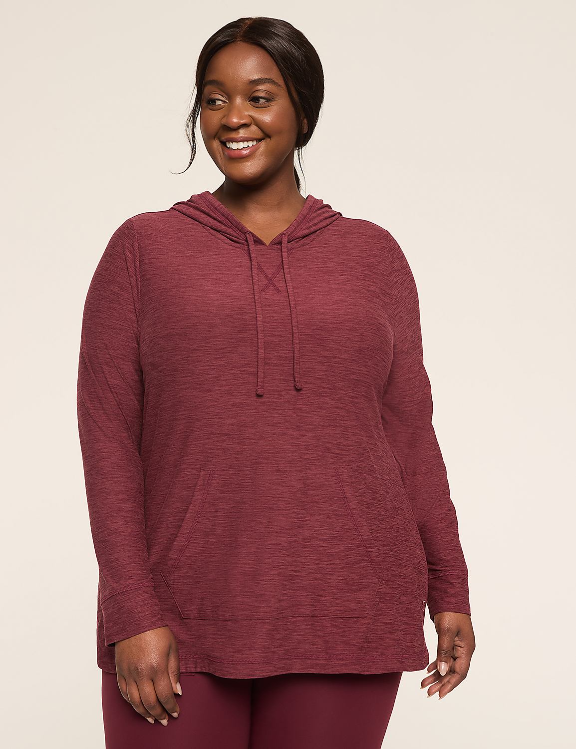 LIVI Soft Marled Long-Sleeve Hoodie Product Image 1