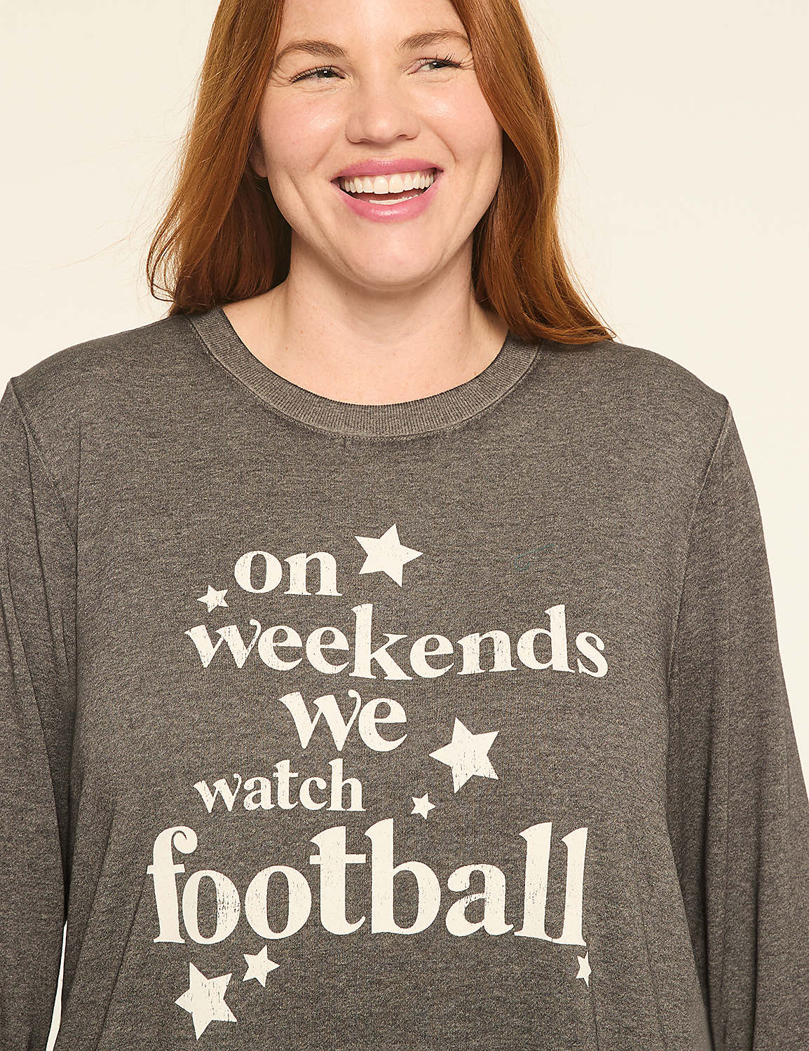 Sundays We Watch Football Graphic Sweatshirt Product Image 4