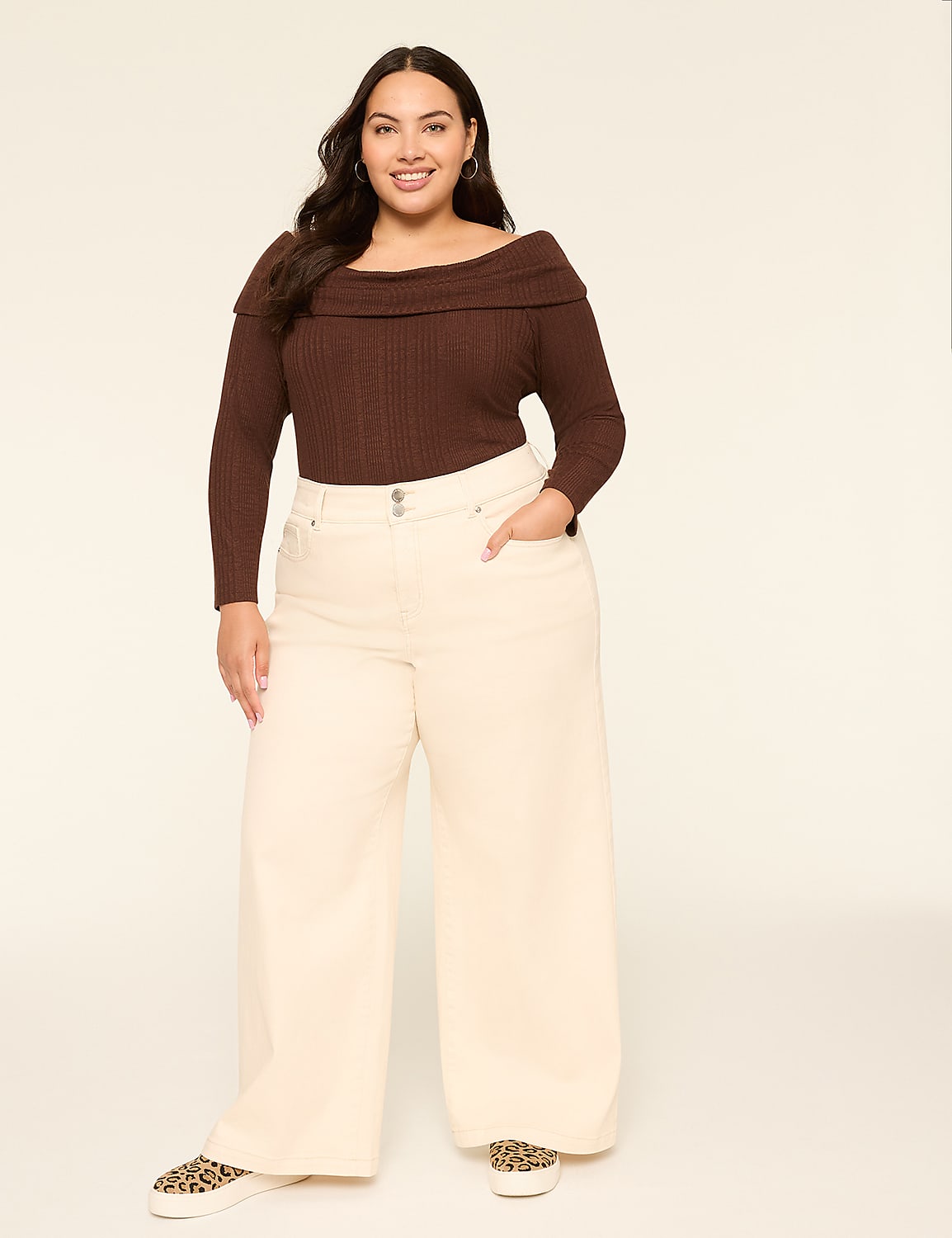 Rib Off-The-Shoulder Top Product Image 3