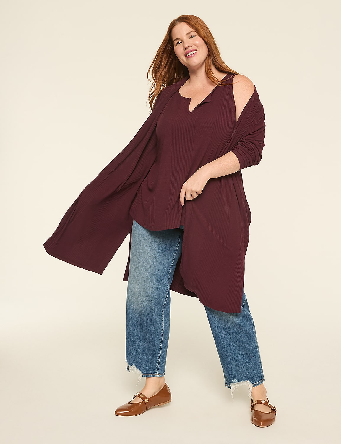 Rib Notch-Neck Tank Product Image 3