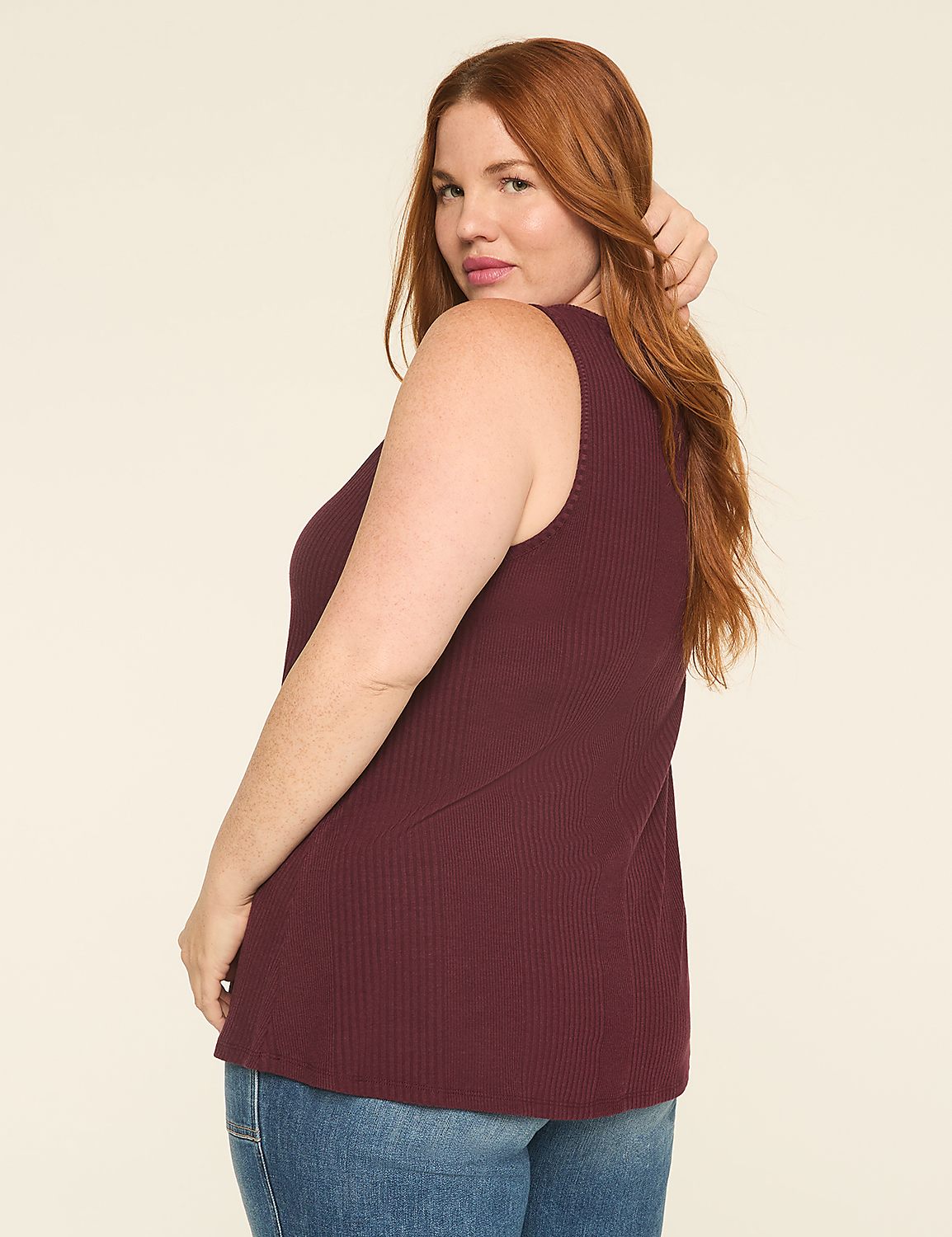 Rib Notch-Neck Tank Product Image 2