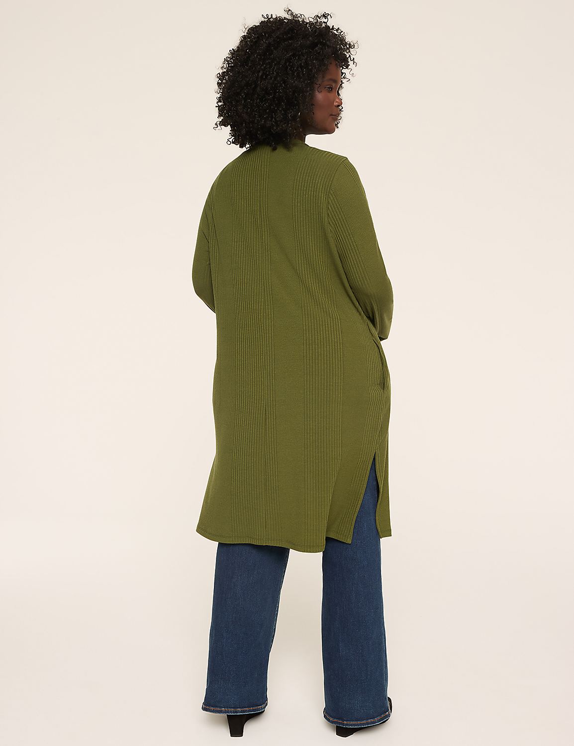 Rib Open-Front Overpiece Product Image 2