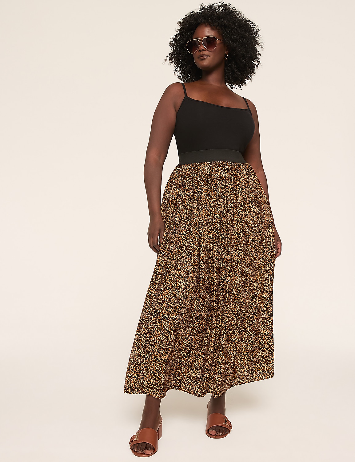 Pull-On Shirred Maxi Skirt Product Image 3
