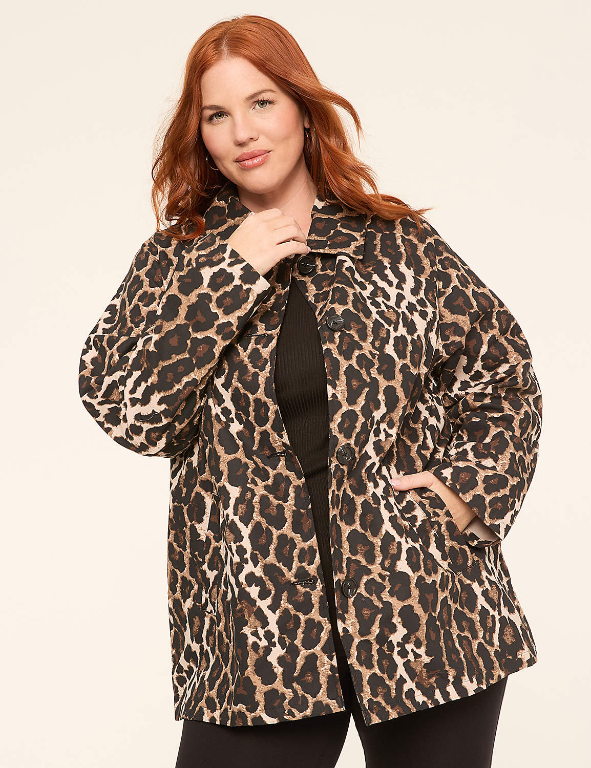Printed Leopard Carcoat Product Image 1