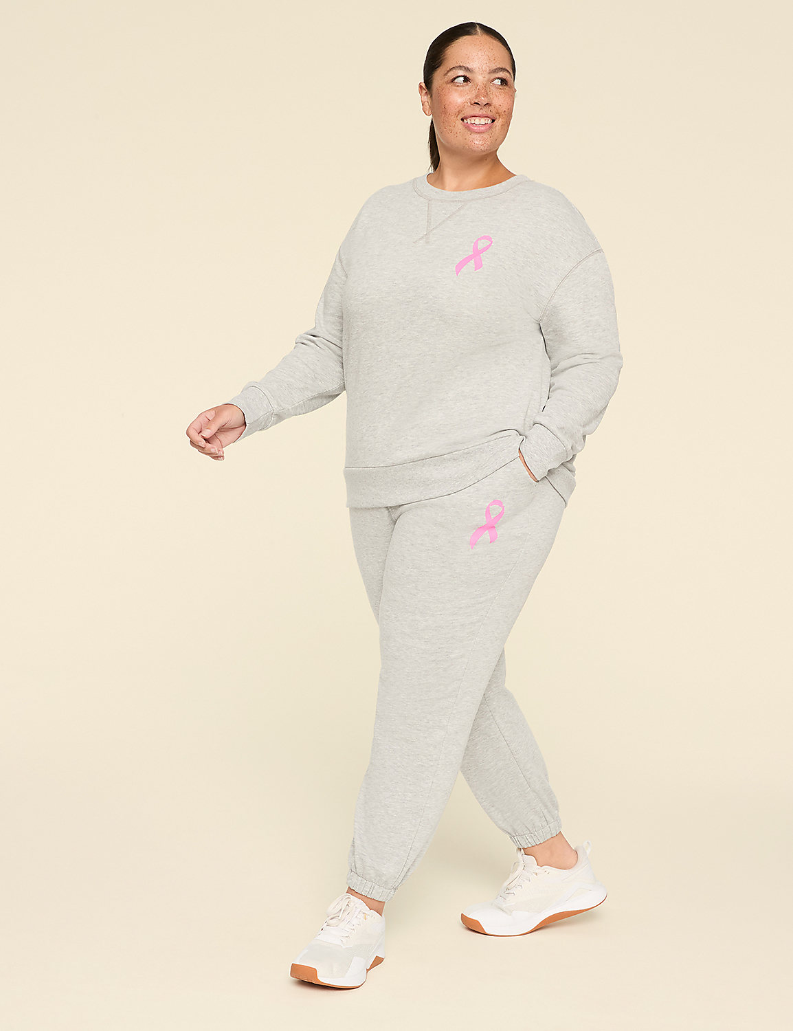 LIVI BCRF Crew-Neck Sweatshirt Product Image 3