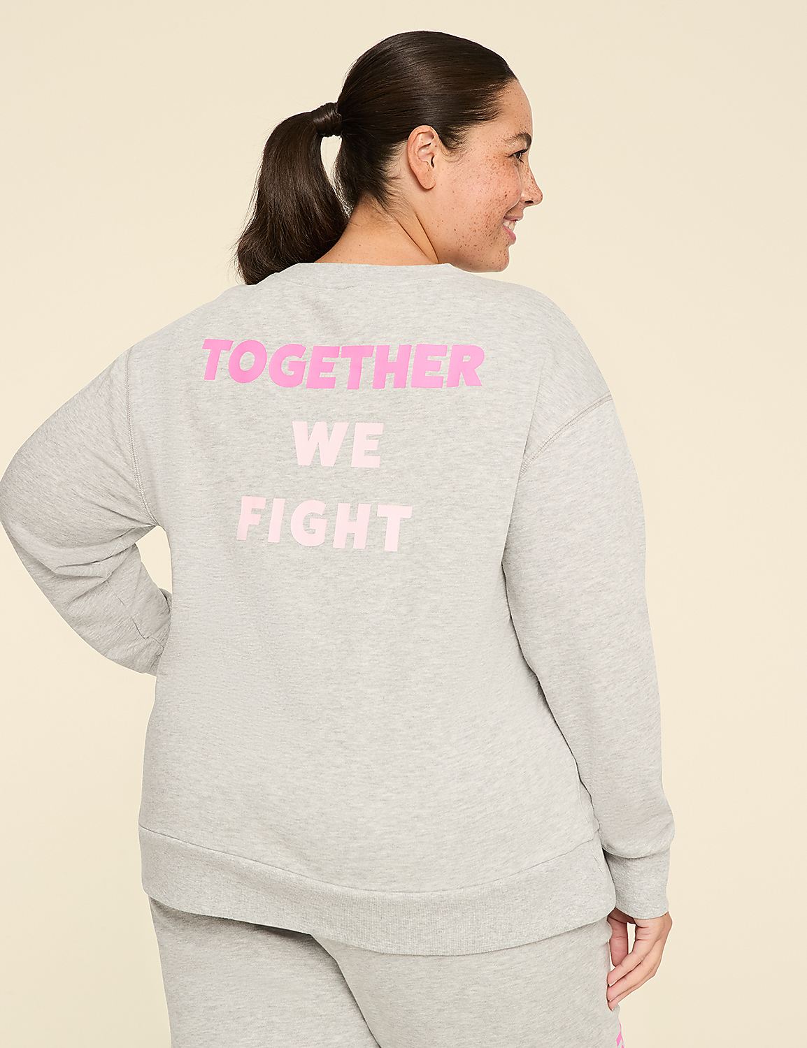 LIVI BCRF Crew-Neck Sweatshirt Product Image 2
