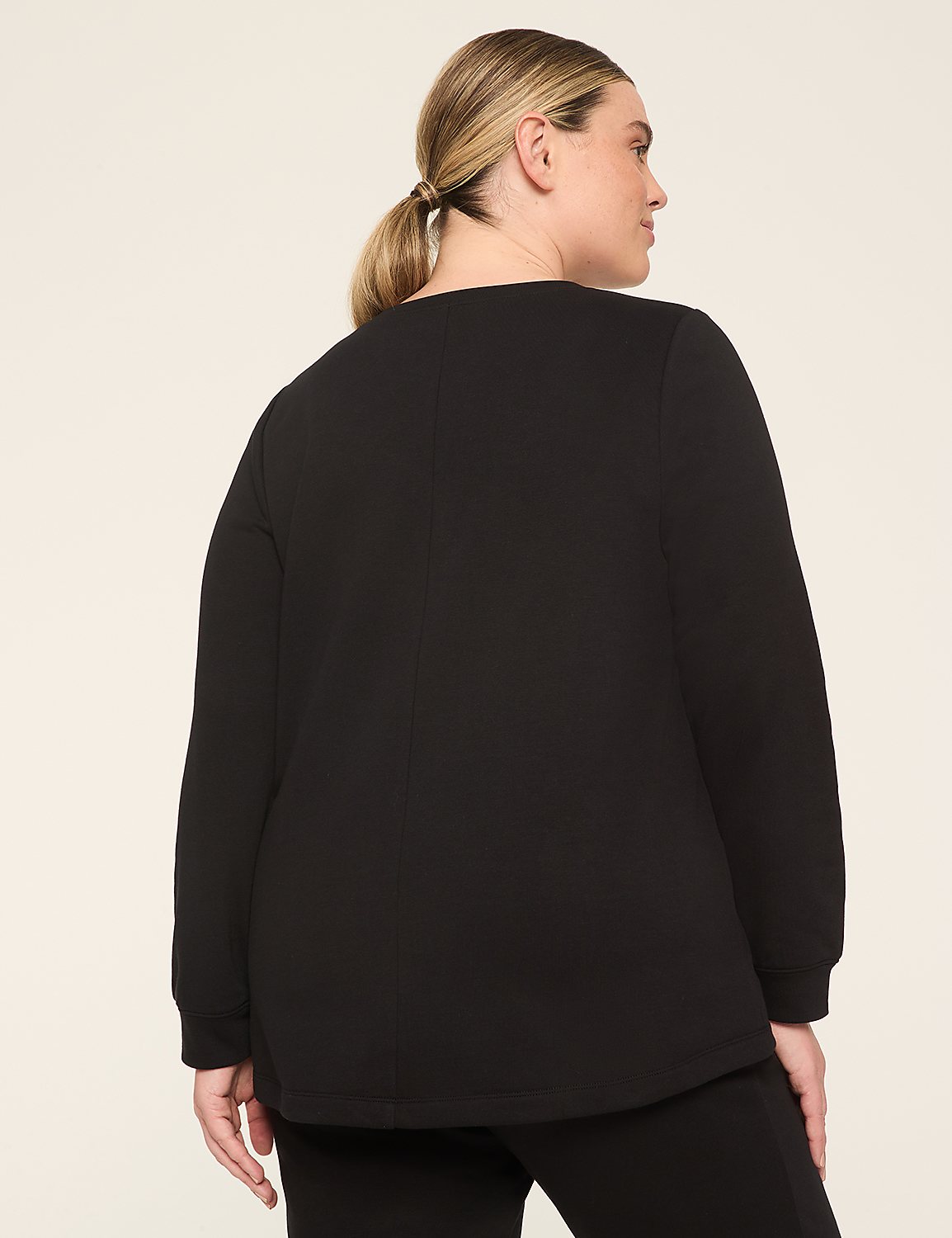 LIVI Crew-Neck French Terry Sweatshirt Product Image 2
