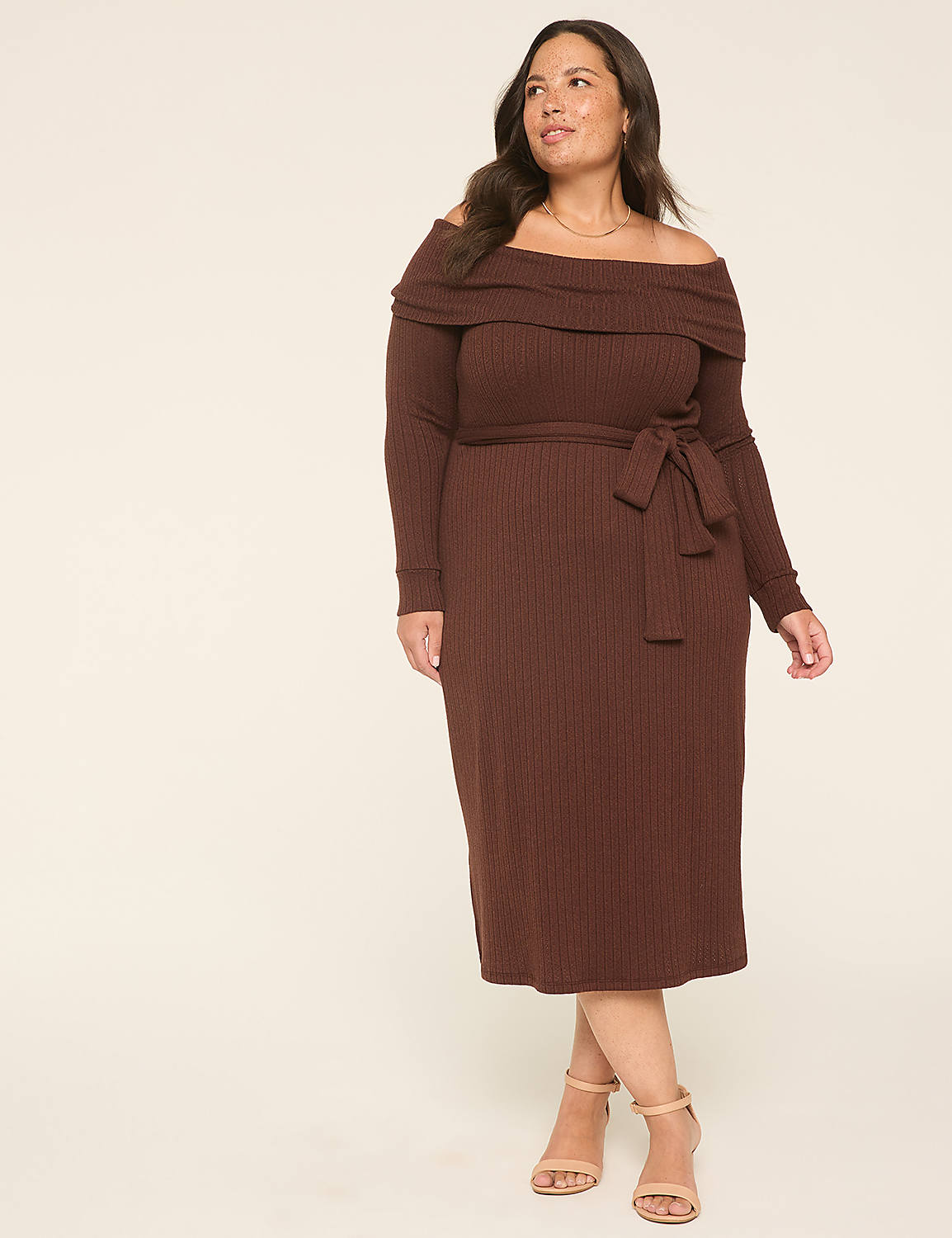 plus size off the shoulder sweater dress Vestido Suter Bella Off Shoulder - Negro