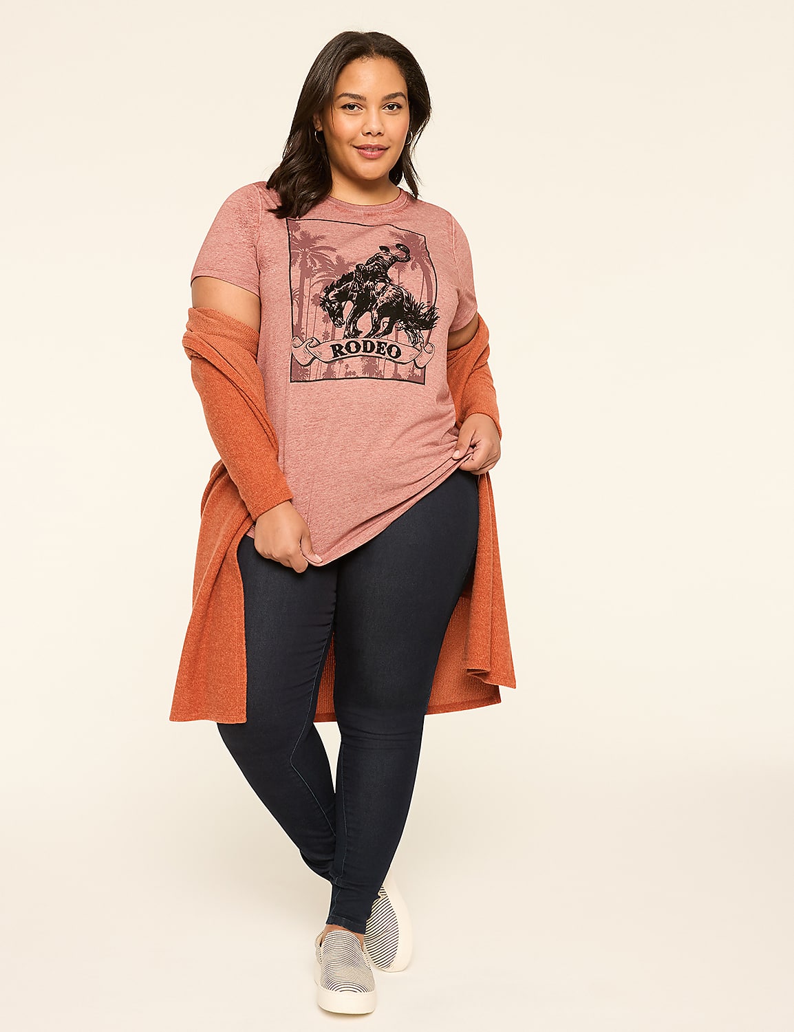 Textured Rodeo Graphic Tee Product Image 3