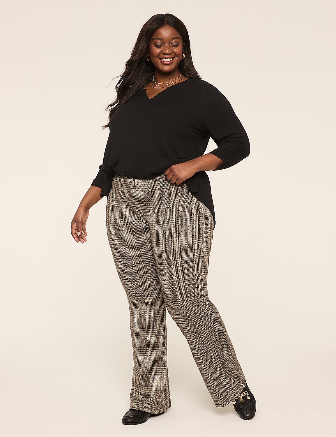 Ponte Pull-On High-Rise Flare Pant Product Image 3