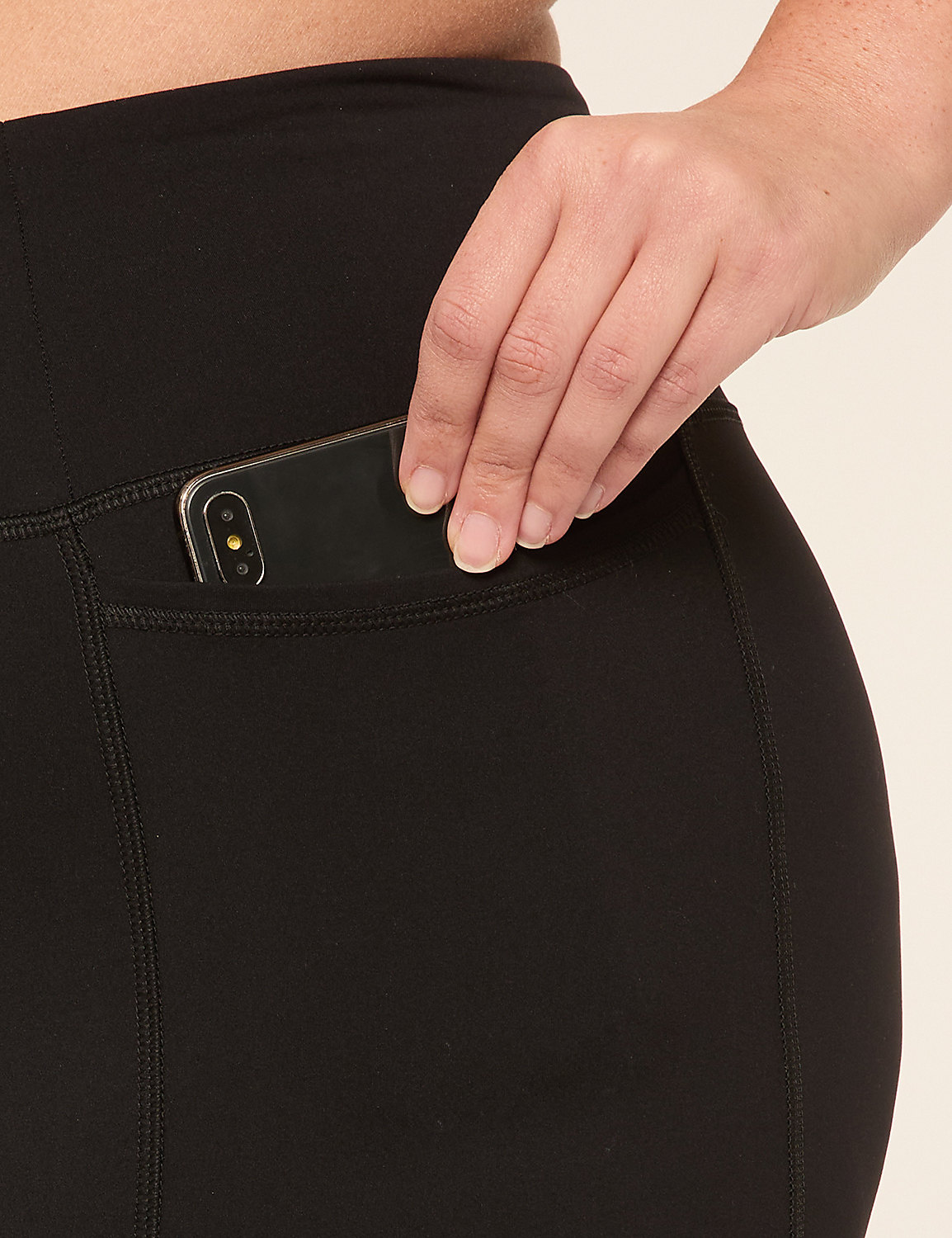 LIVI High-Rise Knit Fleece-Lined Bootcut Pant Product Image 4