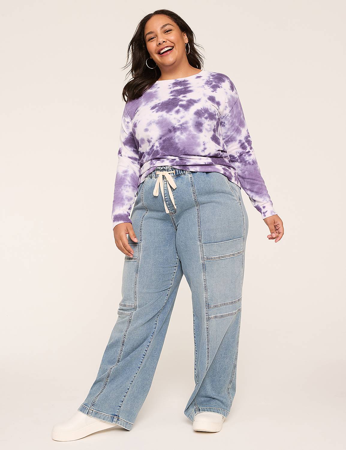 Tie Dye Crew-Neck Sweatshirt Product Image 3