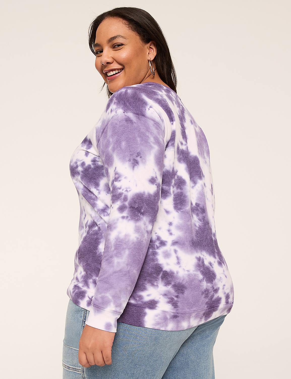 Tie Dye Crew-Neck Sweatshirt Product Image 2