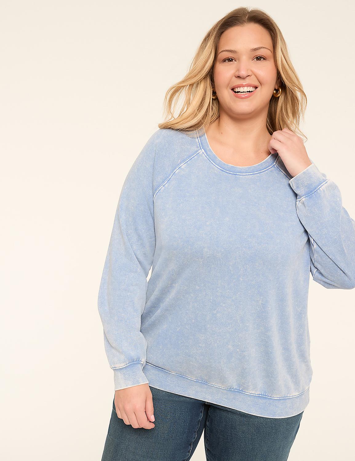 Mineral Wash Crew-Neck Sweatshirt Product Image 1