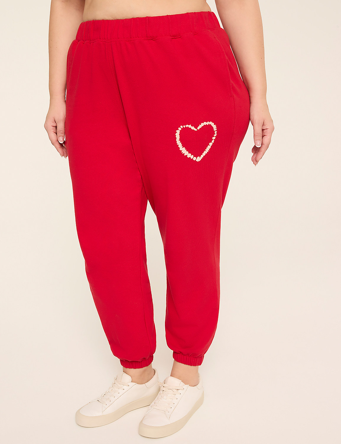 LIVI French Terry Heart Tie Dye Jogger Product Image 1