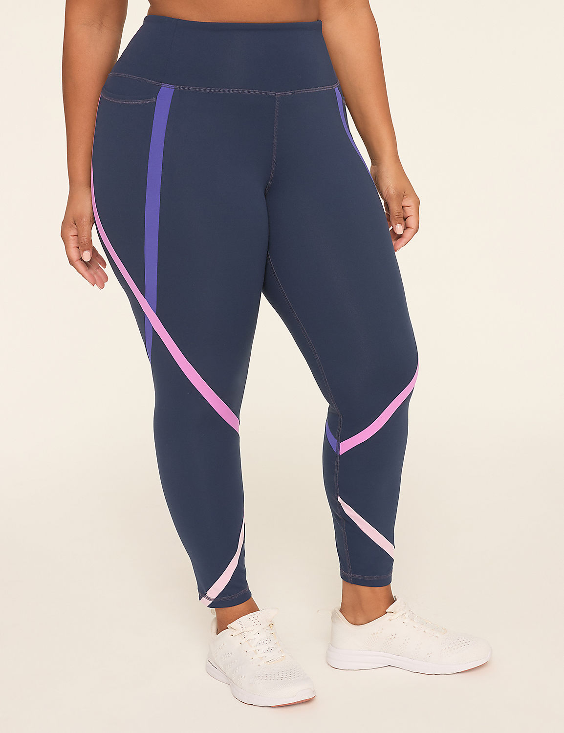 LIVI Soft High-Rise Colorblock 7/8 Legging Product Image 1
