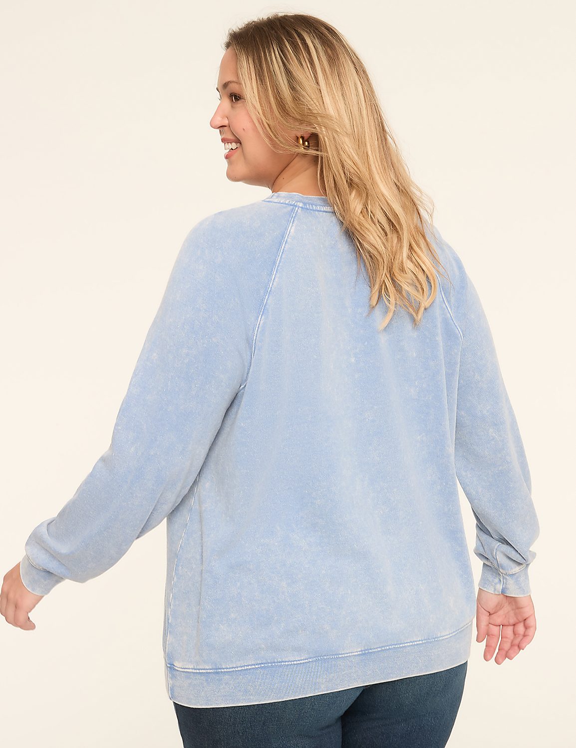 Mineral Wash Crew-Neck Sweatshirt Product Image 2