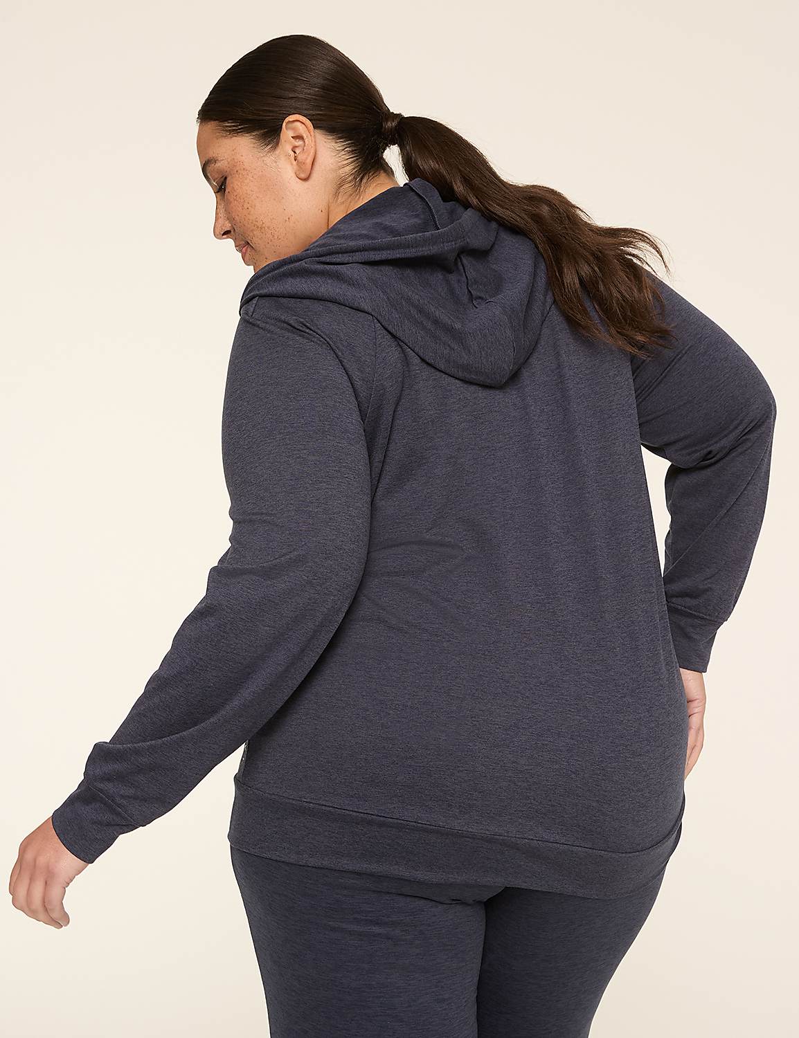 LIVI Soft Marled Zip-Front Hoodie Product Image 2