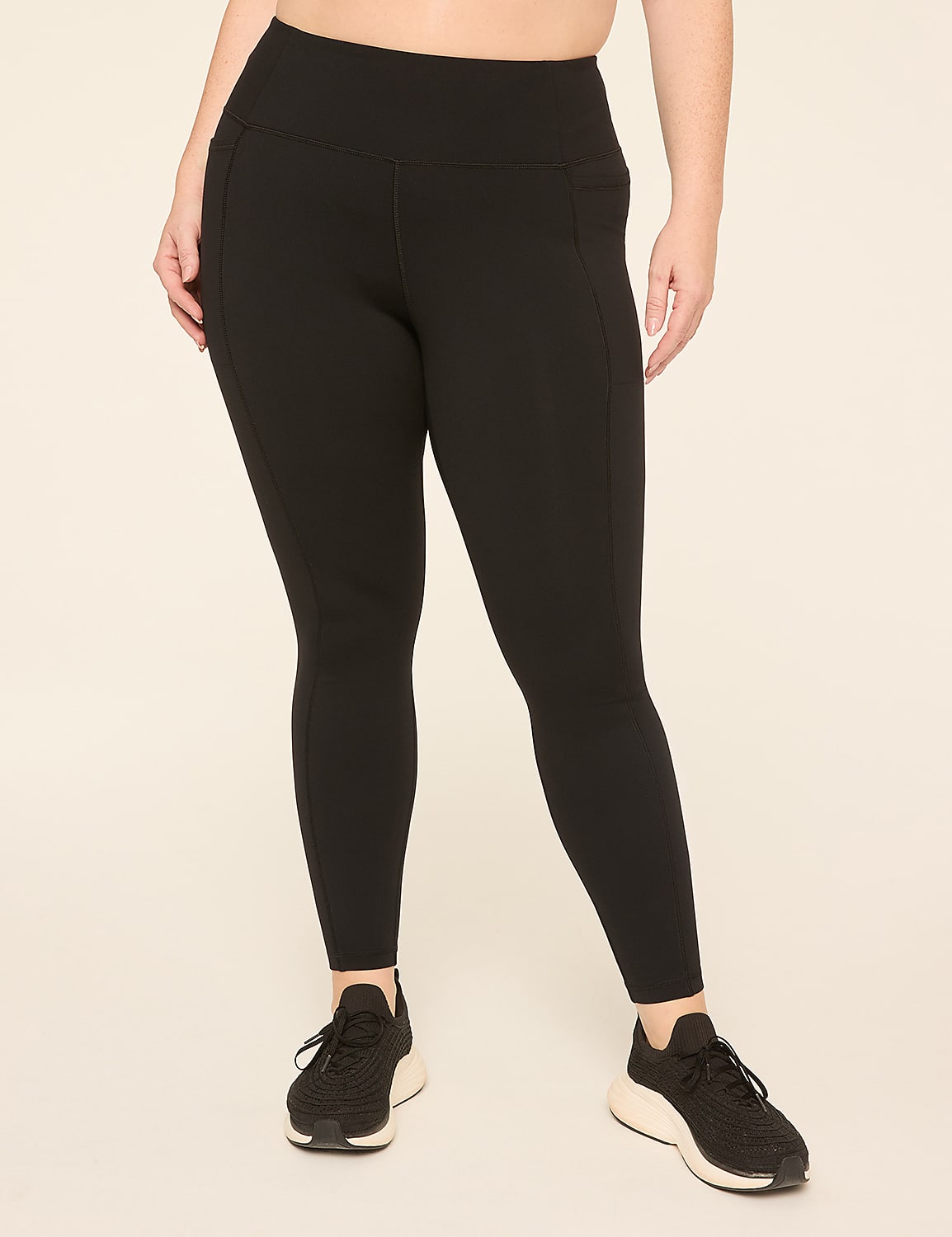 LIVI High-Rise Knit Fleece-Lined 7/8 Legging Product Image 1
