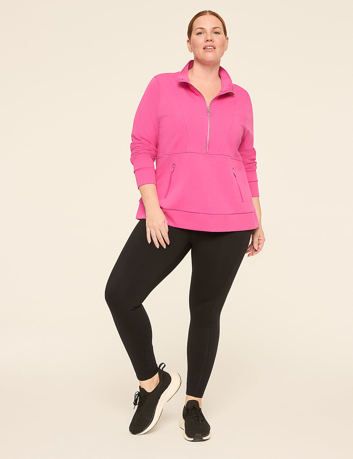 LIVI High-Rise Knit Fleece-Lined 7/8 Legging Product Image 3