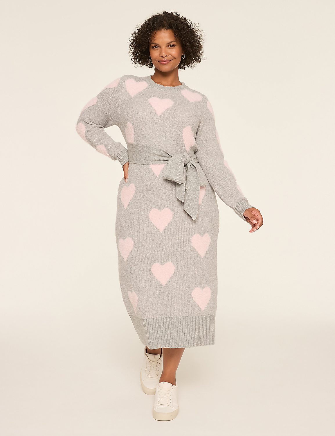 pink and red heart sweater dress Pink Sweater With Red Hearts So In Love Pink Red Heart Sweater