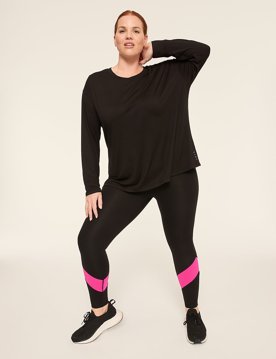 LIVI Soft High-Rise Colorblock 7/8 Legging Product Image 3