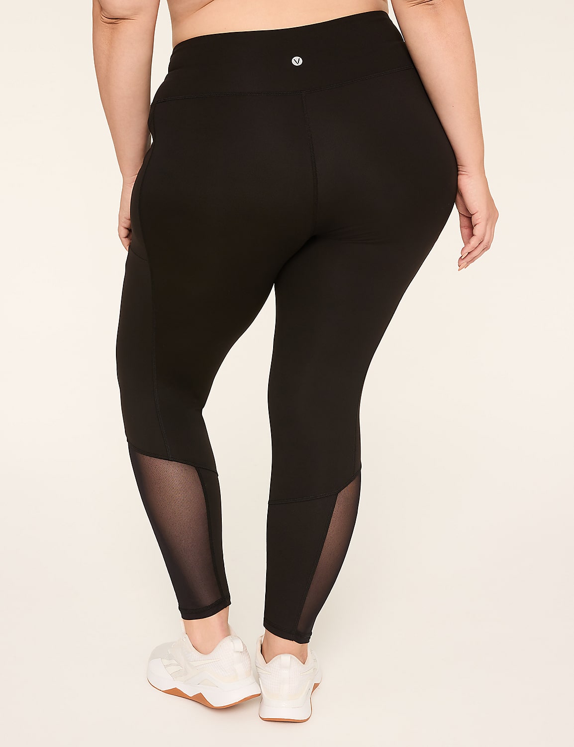 LIVI Soft High-Rise Mesh-Detail 7/8 Legging Product Image 2