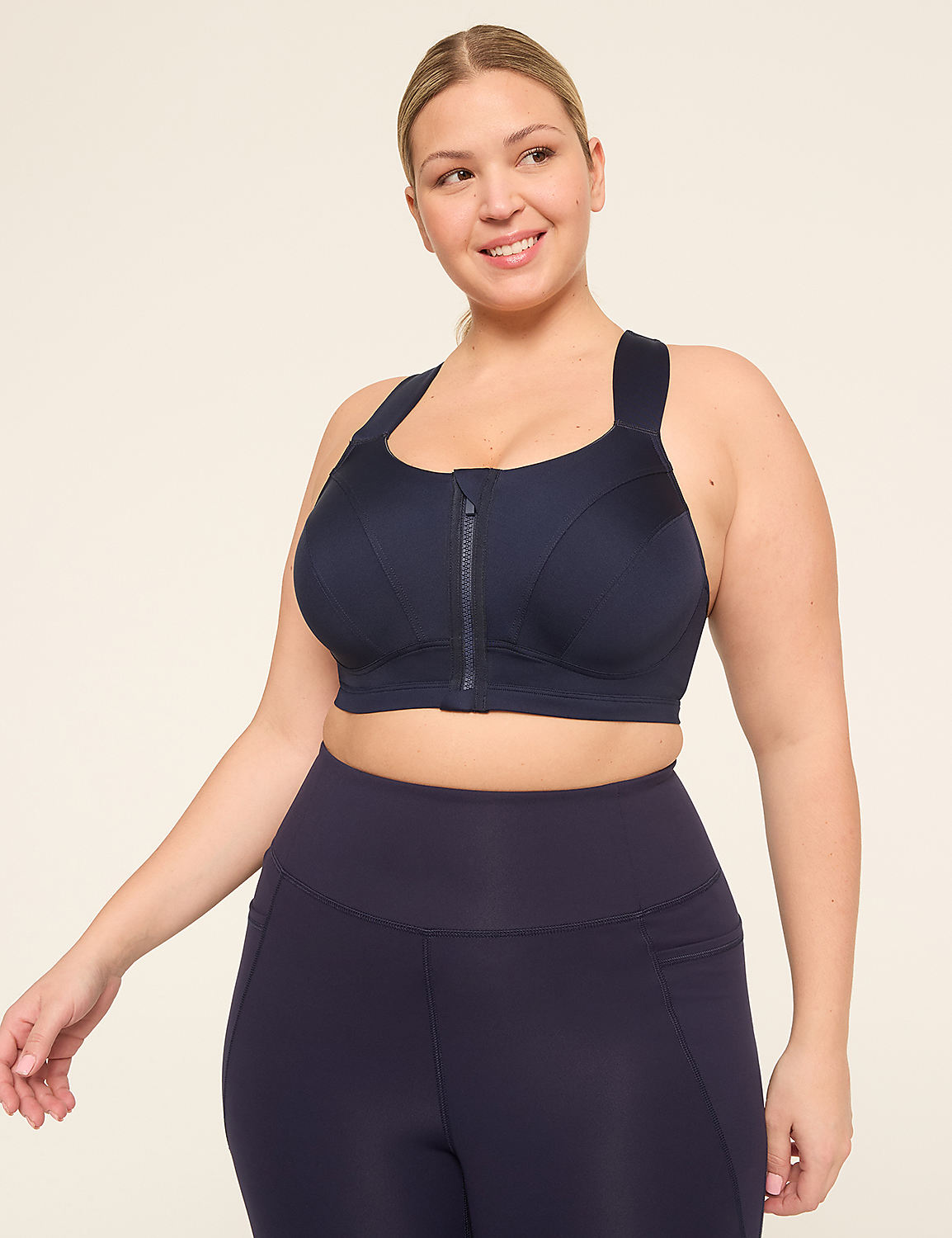 LIVI Max Support Comfort Zip-Front Sports Bra Product Image 5