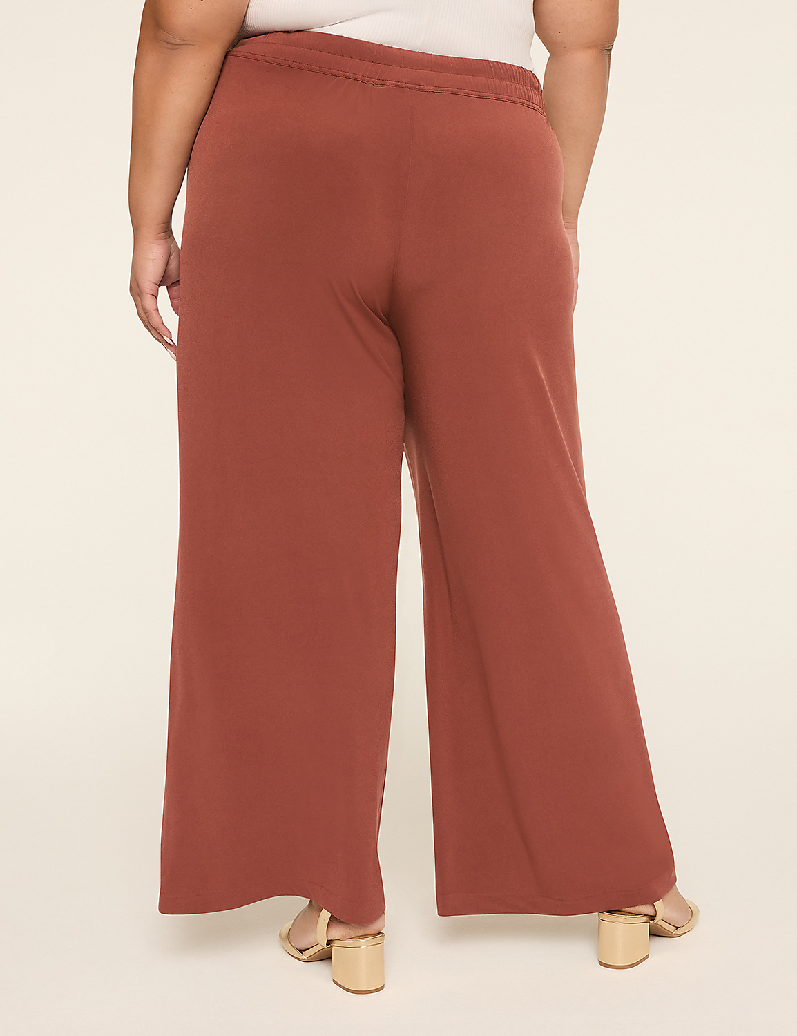 Matte Jersey Pull-On Wide Leg Pant Product Image 2