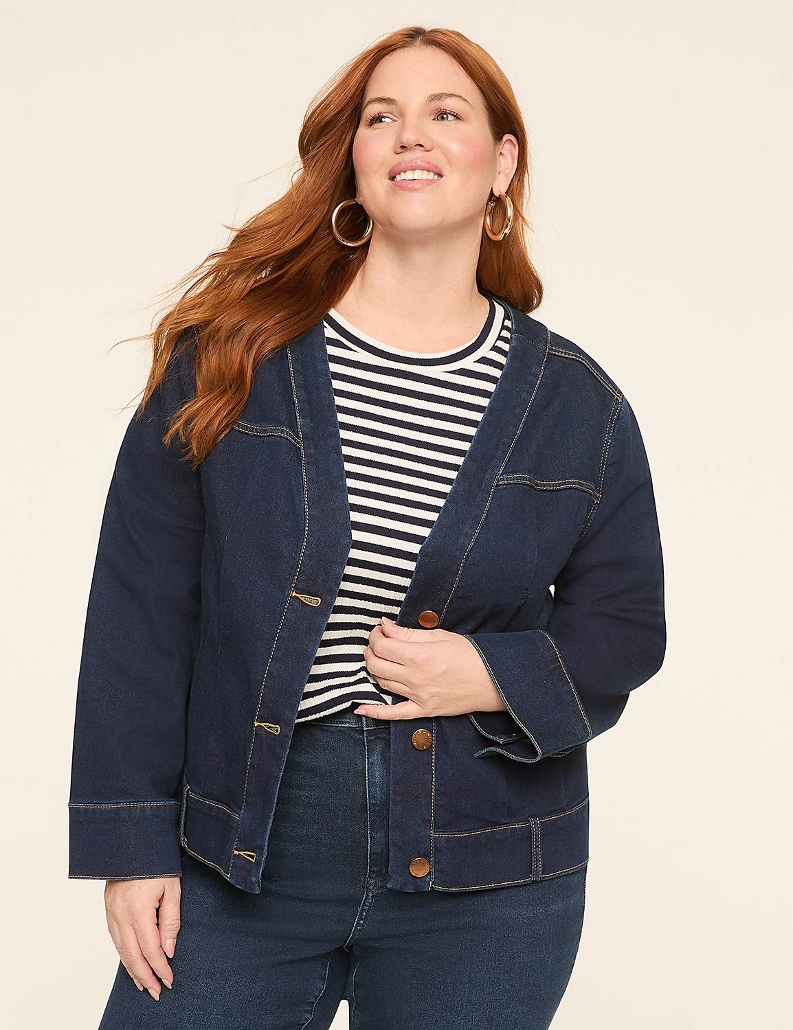 Refined Cloud Knit Denim Jacket Product Image 6