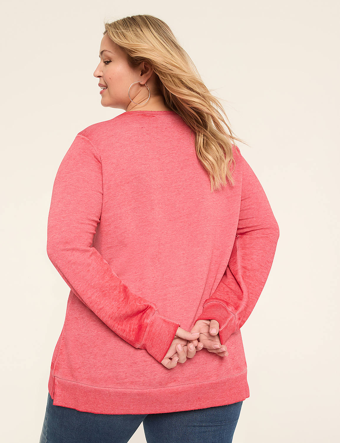 Embroidered Butterfly Long-Sleeve Sweatshirt Product Image 2