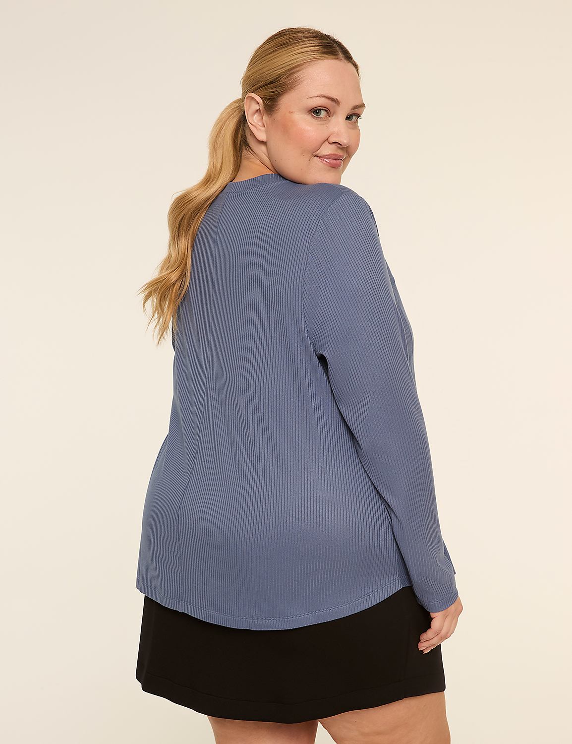 LIVI Soft Long-Sleeve Crew-Neck Top Product Image 2
