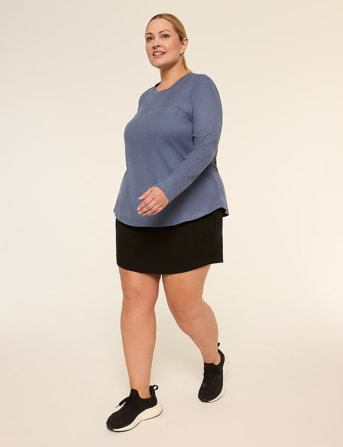 LIVI Soft Long-Sleeve Crew-Neck Top Product Image 3